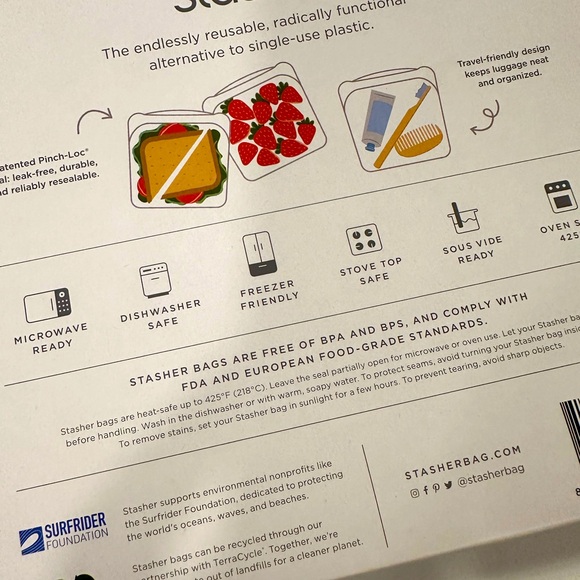 NWT Stasher Sandwich 🥪 Size - Picture 3 of 5